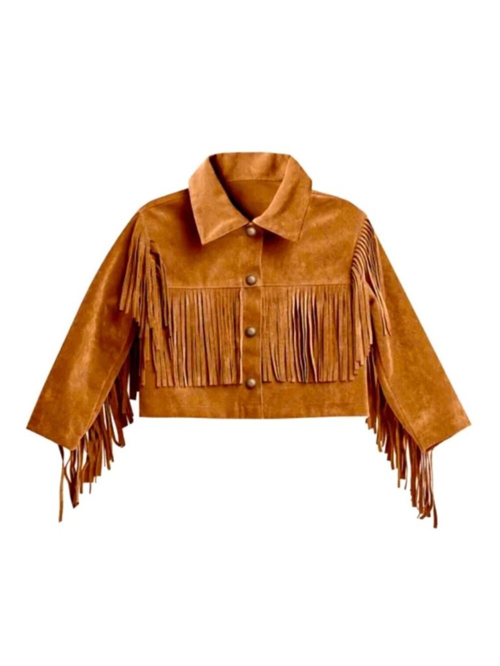 Rylee + Cru Faux Suede Fringed Jacket Western Boho